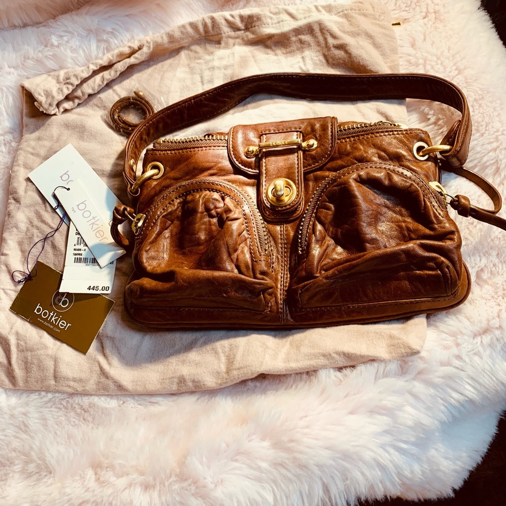 Botkier small cognac leather bag